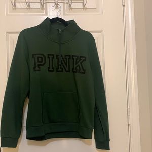 Victoria’s Secret PINK sweatshirt. Forest green color , size Large